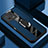 Funda Silicona Goma de Cuero Carcasa con Magnetico Anillo de dedo Soporte PB1 para Xiaomi Mi 13 Pro 5G Azul