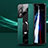 Funda Silicona Goma de Cuero Carcasa con Magnetico Anillo de dedo Soporte S03 para Samsung Galaxy S21 5G Verde