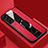 Funda Silicona Goma de Cuero Carcasa con Magnetico Anillo de dedo Soporte S04 para Samsung Galaxy S21 Plus 5G Rojo