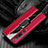Funda Silicona Goma de Cuero Carcasa con Magnetico Anillo de dedo Soporte S06 para Xiaomi Mi 10 Pro Rojo
