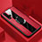 Funda Silicona Goma de Cuero Carcasa con Magnetico Anillo de dedo Soporte T01 para Huawei Nova 5 Pro Rojo