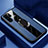 Funda Silicona Goma de Cuero Carcasa con Magnetico Anillo de dedo Soporte T01 para Huawei P30 Pro Azul