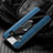 Funda Silicona Goma de Cuero Carcasa con Magnetico Anillo de dedo Soporte T01 para Samsung Galaxy S10 5G Azul