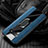 Funda Silicona Goma de Cuero Carcasa con Magnetico Anillo de dedo Soporte T01 para Samsung Galaxy S10e Azul