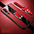 Funda Silicona Goma de Cuero Carcasa con Magnetico Anillo de dedo Soporte T01 para Xiaomi Mi Note 10 Rojo