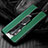 Funda Silicona Goma de Cuero Carcasa con Magnetico Anillo de dedo Soporte T02 para OnePlus 8 Pro Verde