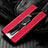 Funda Silicona Goma de Cuero Carcasa con Magnetico Anillo de dedo Soporte T02 para OnePlus 8 Rojo