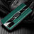 Funda Silicona Goma de Cuero Carcasa con Magnetico Anillo de dedo Soporte T02 para Samsung Galaxy S20 5G Verde