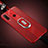 Funda Silicona Goma de Cuero Carcasa con Magnetico Anillo de dedo Soporte T03 para Huawei P30 Lite New Edition Rojo