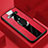 Funda Silicona Goma de Cuero Carcasa con Magnetico Anillo de dedo Soporte T03 para Samsung Galaxy S10 5G Rojo