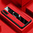 Funda Silicona Goma de Cuero Carcasa con Magnetico Anillo de dedo Soporte T04 para Huawei Honor 20E Rojo