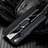 Funda Silicona Goma de Cuero Carcasa con Magnetico Anillo de dedo Soporte T04 para Huawei Nova 6 5G Negro