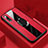 Funda Silicona Goma de Cuero Carcasa con Magnetico Anillo de dedo Soporte T04 para Huawei P20 Rojo