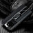 Funda Silicona Goma de Cuero Carcasa con Magnetico Anillo de dedo Soporte T04 para Samsung Galaxy S20 Ultra Negro
