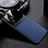 Funda Silicona Goma de Cuero Carcasa con Magnetico FL1 para Samsung Galaxy A22 5G Azul