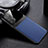 Funda Silicona Goma de Cuero Carcasa con Magnetico FL1 para Samsung Galaxy A52s 5G Azul