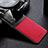 Funda Silicona Goma de Cuero Carcasa con Magnetico FL1 para Samsung Galaxy A52s 5G Rojo