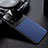 Funda Silicona Goma de Cuero Carcasa con Magnetico FL1 para Samsung Galaxy M33 5G Azul