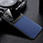 Funda Silicona Goma de Cuero Carcasa con Magnetico FL1 para Samsung Galaxy M52 5G Azul