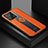Funda Silicona Goma de Cuero Carcasa con Magnetico FL1 para Xiaomi Mi Mix 4 5G Naranja