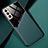 Funda Silicona Goma de Cuero Carcasa con Magnetico M01 para Samsung Galaxy S21 5G Verde