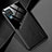 Funda Silicona Goma de Cuero Carcasa con Magnetico para Samsung Galaxy A12 Negro
