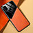 Funda Silicona Goma de Cuero Carcasa con Magnetico para Samsung Galaxy M21s Naranja