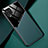 Funda Silicona Goma de Cuero Carcasa con Magnetico para Samsung Galaxy M32 4G Verde