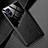 Funda Silicona Goma de Cuero Carcasa con Magnetico para Samsung Galaxy M51 Negro