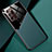 Funda Silicona Goma de Cuero Carcasa con Magnetico para Samsung Galaxy Note 20 Ultra 5G Verde