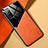 Funda Silicona Goma de Cuero Carcasa con Magnetico para Samsung Galaxy S20 Lite 5G Naranja