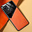Funda Silicona Goma de Cuero Carcasa con Magnetico para Xiaomi Mi 12T Pro 5G Naranja