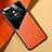Funda Silicona Goma de Cuero Carcasa con Magnetico para Xiaomi Mi 13 5G Naranja