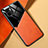 Funda Silicona Goma de Cuero Carcasa con Magnetico para Xiaomi Redmi A1 Naranja