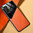 Funda Silicona Goma de Cuero Carcasa con Magnetico para Xiaomi Redmi K30S 5G Naranja