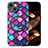 Funda Silicona Goma de Cuero Carcasa con Magnetico S01D para Apple iPhone 14 Plus Morado