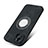 Funda Silicona Goma de Cuero Carcasa con Magnetico S07D para Apple iPhone 13 Negro