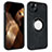 Funda Silicona Goma de Cuero Carcasa con Magnetico S14D para Apple iPhone 13 Negro