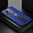 Funda Silicona Goma de Cuero Carcasa FL1 para Samsung Galaxy M02s Azul