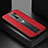 Funda Silicona Goma de Cuero Carcasa FL2 para Xiaomi Redmi 9 Prime India Rojo
