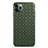 Funda Silicona Goma de Cuero Carcasa G01 para Apple iPhone 11 Pro Verde