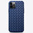 Funda Silicona Goma de Cuero Carcasa H01 para Apple iPhone 12 Pro Max Azul