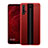 Funda Silicona Goma de Cuero Carcasa H01 para Huawei Honor 20 Rojo