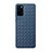 Funda Silicona Goma de Cuero Carcasa H01 para Huawei Honor V30 5G Azul