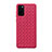 Funda Silicona Goma de Cuero Carcasa H01 para Huawei Honor V30 5G Rojo