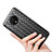 Funda Silicona Goma de Cuero Carcasa H01 para OnePlus 7T Negro