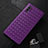 Funda Silicona Goma de Cuero Carcasa H01 para Samsung Galaxy Note 10 Plus Morado