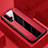 Funda Silicona Goma de Cuero Carcasa H03 para Huawei Nova 5T Rojo