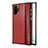 Funda Silicona Goma de Cuero Carcasa H03 para Samsung Galaxy Note 10 Plus Rojo