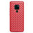 Funda Silicona Goma de Cuero Carcasa H04 para Huawei Mate 20 X 5G Rojo